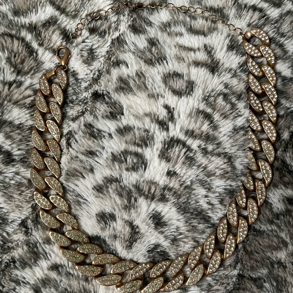 1pc Rhinestone Thick Chain Choker